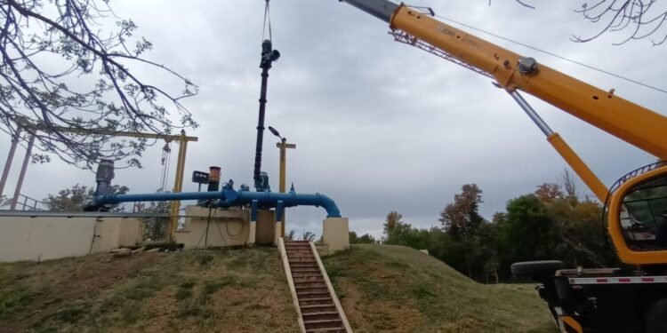 ASSA renovó una bomba de impulsión para mejorar el servicio en Rafaela