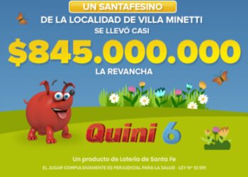 UN SANTAFESINO SE LLEVÓ CASI $845 MILLONES EN EL QUINI 6