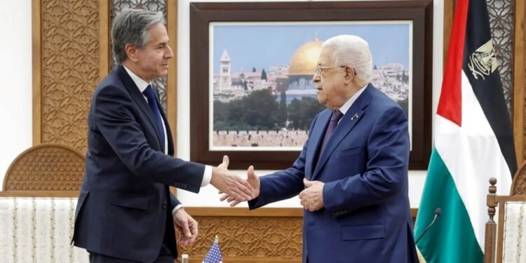 Guerra en Medio Oriente Abbas dijo a Blinken que la paz con Israel solo se alcanzará con un Estado palestino