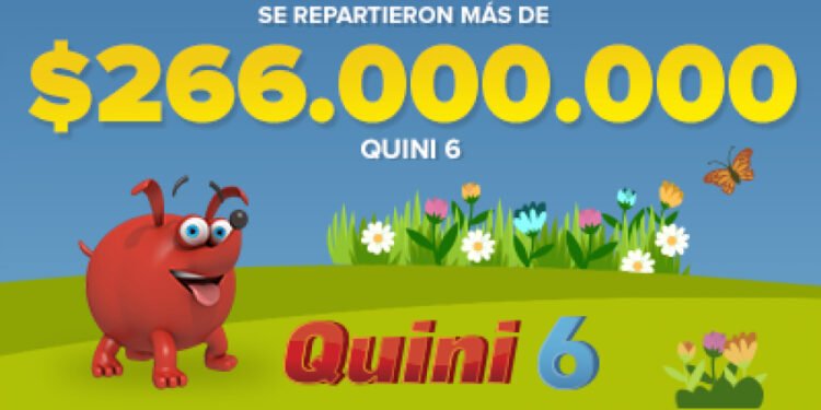 ¡DOS APOSTADORES SE REPARTIERON MÁS DE $266 MILLONES EN EL QUINI 6!