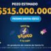 ¡EL POZO EXPLOTA! EL BRINCO QUEDÓ VACANTE CON $515 MILLONES ESTIMADOS PARA EL PRÓXIMO SORTEO