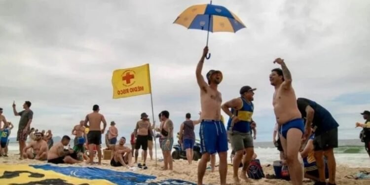 Clima tenso en la previa Los hinchas de Boca convocan a un «banderazo» en Copacabana