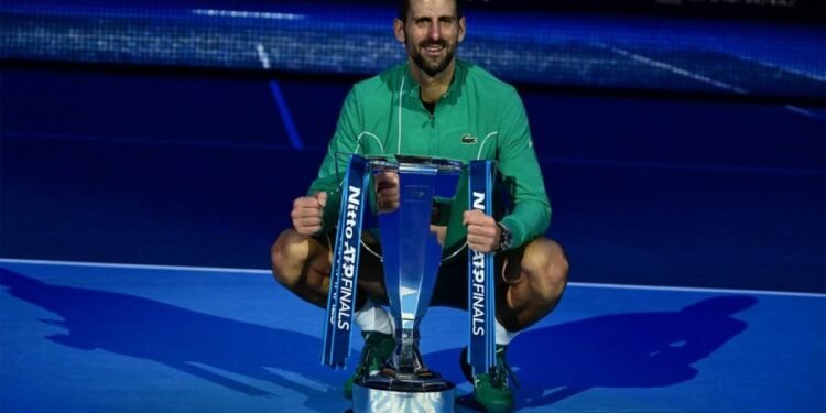 Djokovic le ganó a Sinner y logró su séptimo ATP Finals