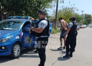 Un delincuente fue detenido tras una intensa búsqueda por barrios de Rafaela