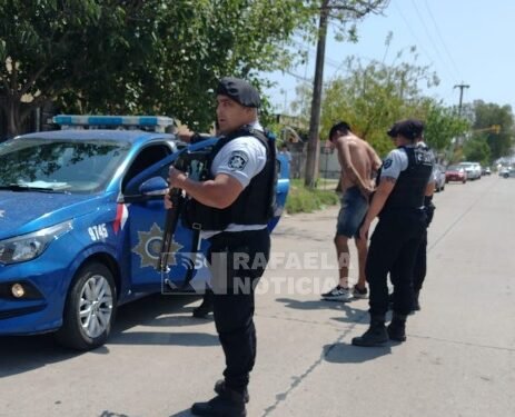 Un delincuente fue detenido tras una intensa búsqueda por barrios de Rafaela