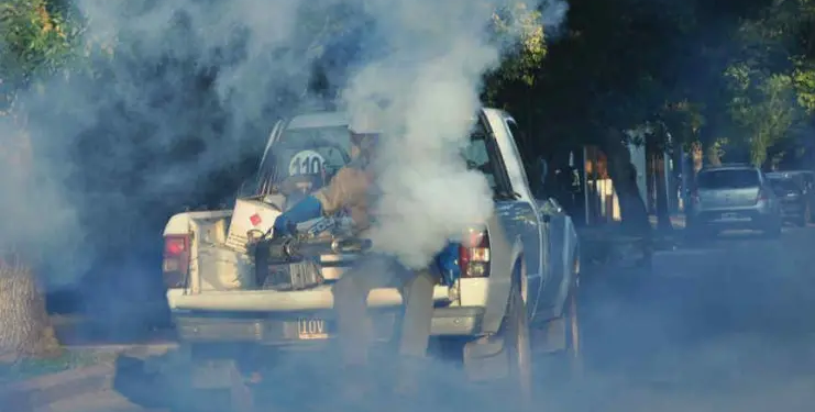 Encefalomielitis equina: realizaron fumigación espacial en barrios del Norte de la ciudad