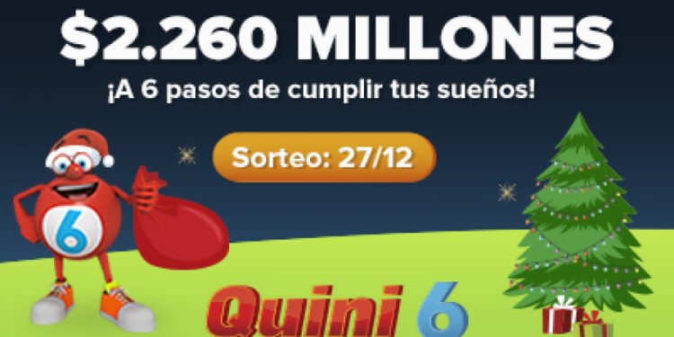 ¡ESTA NOCHE EL QUINI 6 OFRECERÁ UN ASOMBROSO POZO DE $2.260 MILLONES ESTIMADOS!