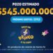 ¡EL BRINCO NO PARA DE CRECER! EL DOMINGO SORTEARÁ $545 MILLONES ESTIMADOS