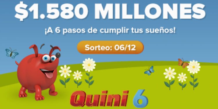 ¡ESTA NOCHE EL QUINI 6 OFRECERÁ UN ASOMBROSO POZO DE $1.580 MILLONES ESTIMADOS!