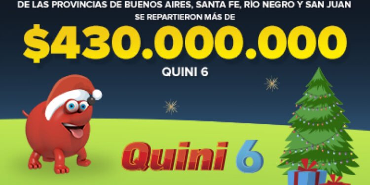 ¡CUATRO APOSTADORES SE REPARTIERON MÁS DE $430 MILLONES EN EL QUINI 6!