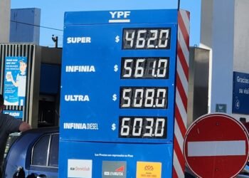 Los combustibles de YPF aumentaron 90 pesos por litro en Rafaela