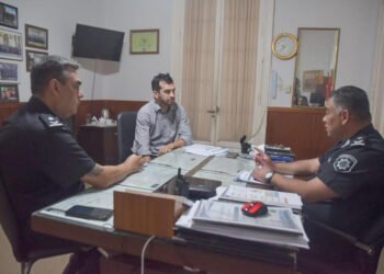 Operativos conjuntos en una semana clave: Martínez Saliba se reunió con el jefe de la Unidad Regional V
