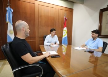 Por la situación de las obras en la RP 70 Viotti se reunió con el titular del Corredor Vial