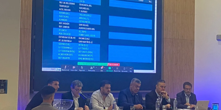 Sortearon la Primera Nacional: Atlético debuta ante Aldosivi y comparte zona con Colón