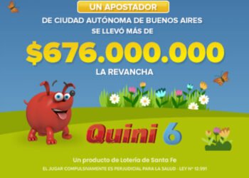 ¡UN APOSTADOR SE LLEVÓ MÁS DE $676 MILLONES EN EL QUINI 6!