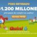 ESTE DOMINGO EL QUINI 6 PONE EN JUEGO UN POZO DE $1.200 MILLONES ESTIMADOS