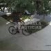 Ladrón filmado: abrió una cochera para robar una bicicleta