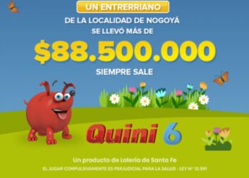 ¡UN APOSTADOR SE LLEVÓ MÁS DE $88,5 MILLONES EN EL QUINI 6!