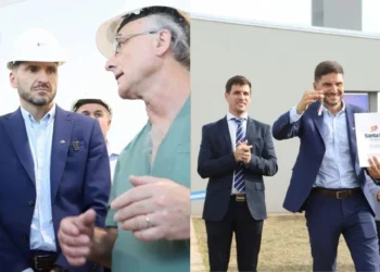 El gobernador en Rafaela: recorrida por las obras del Hospital Regional y entrega de viviendas y escrituras