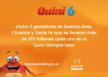 EL SIEMPRE SALE DE QUINI 6 TUVO 5 GANADORES EN TODO EL PAÍS