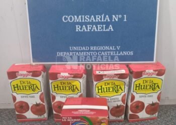 Quedó detenido por robar cajas de puré de tomate