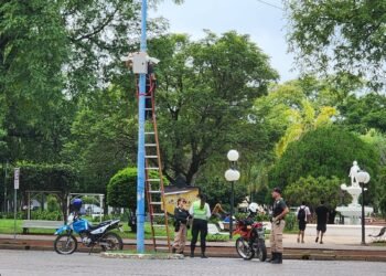 Refuerzan sistema de videovigilancia en el anillo de la plaza 25 de Mayo