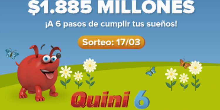 ¡ESTE DOMINGO SE VIENE UN POZO TREMENDO DE $1.885 MILLONES ESTIMADOS EN EL QUINI 6!