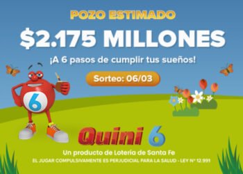 ¡ESTA NOCHE SE VIENE UN POZO INCREÍBLE DE $2.175 MILLONES EN EL QUINI 6!