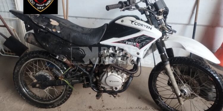 Sunchales: hallaron una moto sumergida en un canal