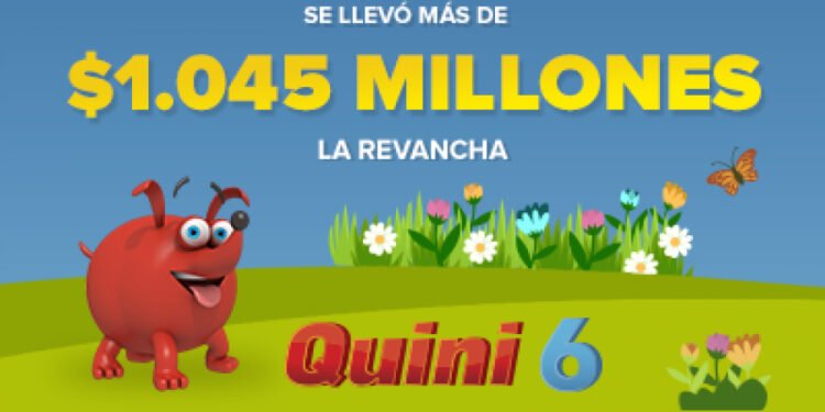 ¡UN APOSTADOR SE LLEVÓ MÁS DE $1.045.600.000 EN EL QUINI 6!