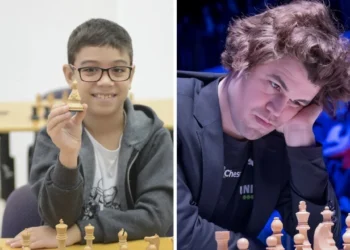 Bullet Brawl 2024 Faustino Oro, ajedrecista argentino de 10 años, venció al número uno Magnus Carlsen