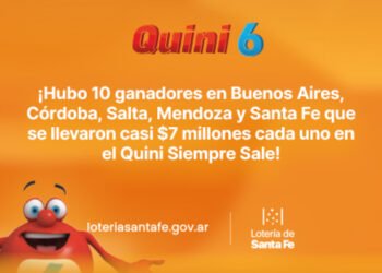 ¡EL SIEMPRE SALE DE QUINI 6 TUVO 10 GANADORES EN TODO EL PAÍS!