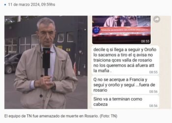 Rosario: amenazaron de muerte a Nelson Castro y al equipo de TN