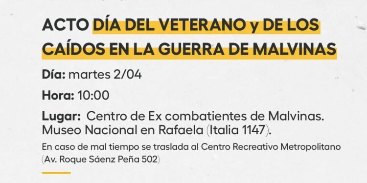 Acto y vigilia por el 2 de Abril