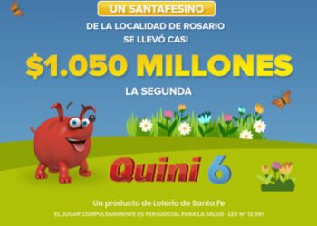UN ROSARINO SE LLEVÓ CASI $1.050 MILLONES EN EL QUINI 6