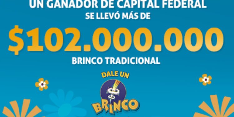 ¡UN AFORTUNADO APOSTADOR SE LLEVÓ MÁS DE $102 MILLONES EN EL BRINCO!