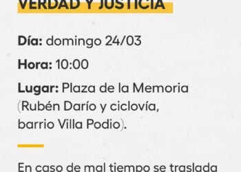 Acto oficial por el Día Nacional de la Memoria por la Verdad y la Justicia