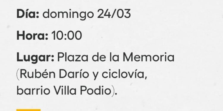 Acto oficial por el Día Nacional de la Memoria por la Verdad y la Justicia