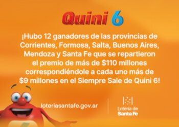 ¡FUERON 12 LOS GANADORES DEL SIEMPRE SALE DE QUINI 6 EN TODO EL PAÍS!