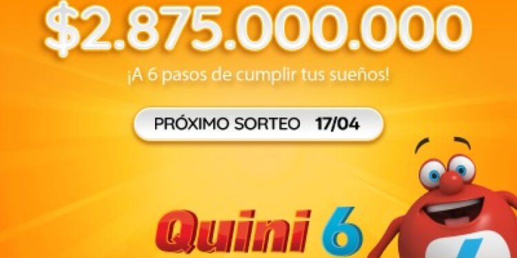 ¡RÉCORD DE RÉCORD! ¡ESTA NOCHE SE VIENEN LOS $2.875 MILLONES EN EL QUINI 6!