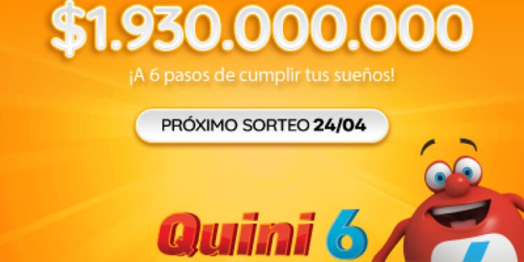 ¡ESTA NOCHE SE VIENE UN SUPER POZO DE $1.930 MILLONES EN EL QUINI 6!