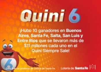 ¡EL SIEMPRE SALE DE QUINI 6 TUVO 10 GANADORES EN TODO EL PAÍS!