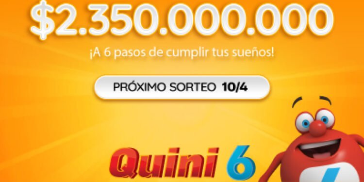 ¡ESTA NOCHE SE VIENE UN POZO INCREÍBLE DE $2.350 MILLONES EN EL QUINI 6!