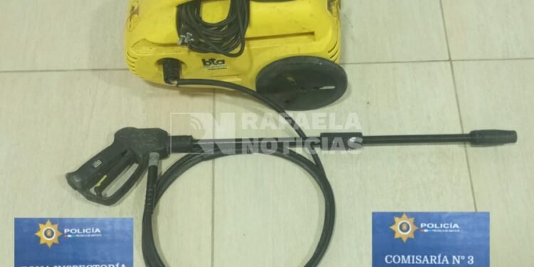 Sunchales: Recuperaron una hidrolavadora robada