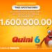 ¡TRES APOSTADORES SE REPARTIERON CASI $1.600 MILLONES EN EL QUINI 6!