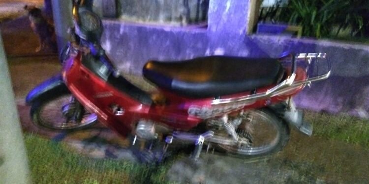 En un trabajo articulado se recuperó una motocicleta