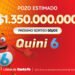ESTE DOMINGO SE VIENE UN QUINI 6 MILLONARIO CON $1.350 MILLONES ESTIMADOS