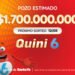 ESTE DOMINGO SE VIENE UN QUINI 6 MILLONARIO CON $1.700 MILLONES ESTIMADOS