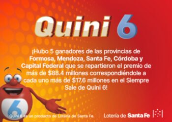 ¡FUERON 5 LOS GANADORES DEL SIEMPRE SALE DE QUINI 6 EN TODO EL PAÍS!