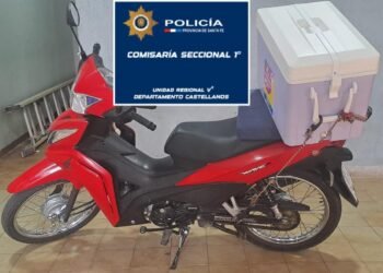 Rápido accionar permitió recuperar una moto robada